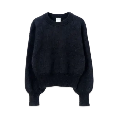 Paul Smith Womens Big Flower Mohair Knit "Black"