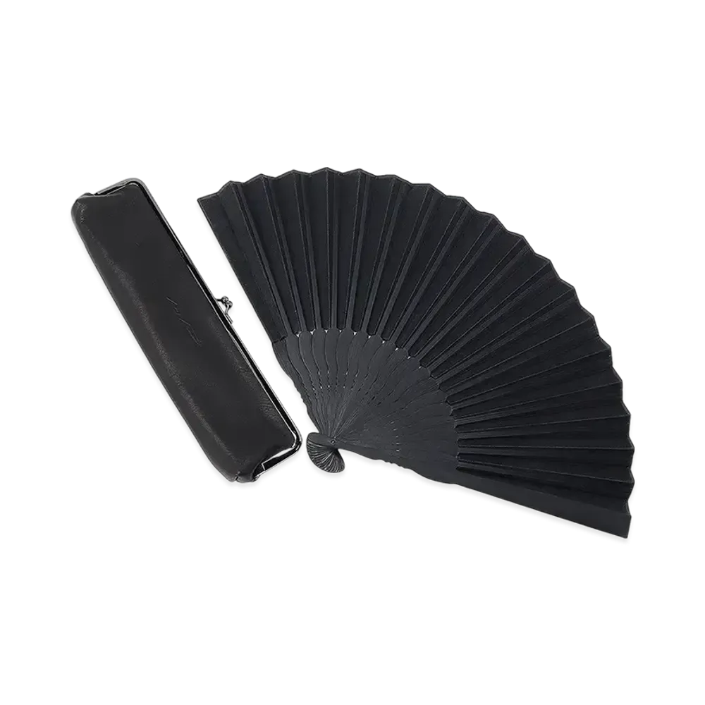 Yohji Yamamoto Folding Fan "Black"
