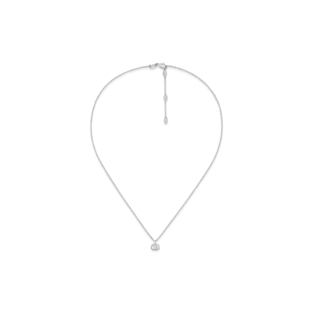 GUCCI GG Running Necklace "White Gold"