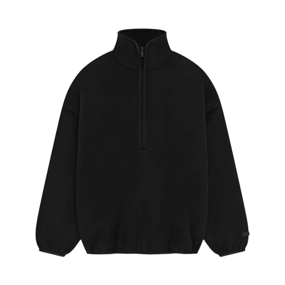 FEAR OF GOD Essentials Brushed Half Zip Pullover "Black"