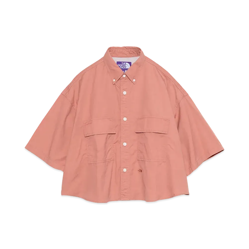 The North Face PURPLE LABEL Button Down Field S/S Cropped Shirt "Pink Ginger"