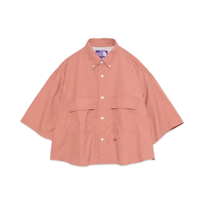 The North Face PURPLE LABEL Button Down Field S/S Cropped Shirt "Pink Ginger"