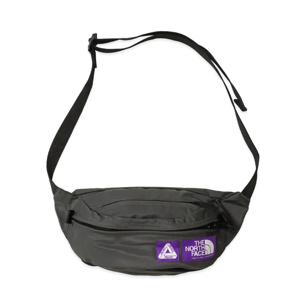 PALACE x The North Face Purple Label Mountain Wind Waist Bag "Asphalt Gray"
