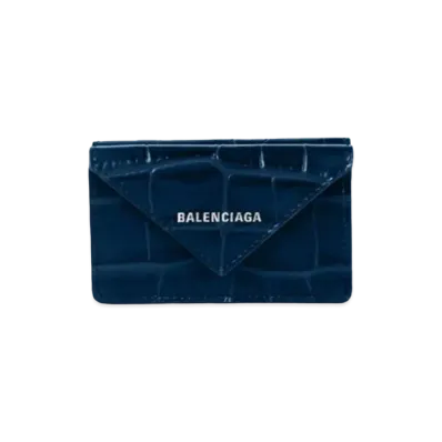 BALENCIAGA Papier Mini Wallet "Blue/Black"