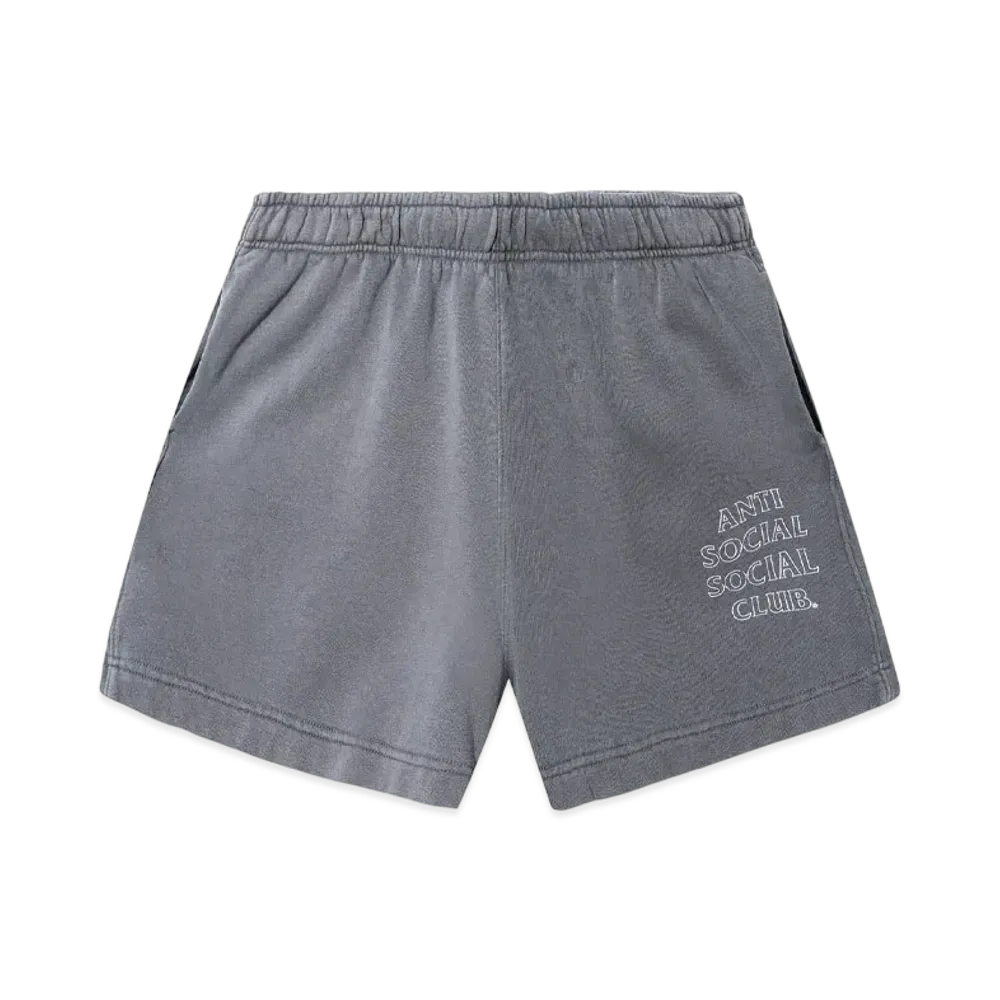 ANTI SOCIAL SOCIAL CLUB Major #1 Tear Into Silence Collegiate Vintage Short "Faded Grey"