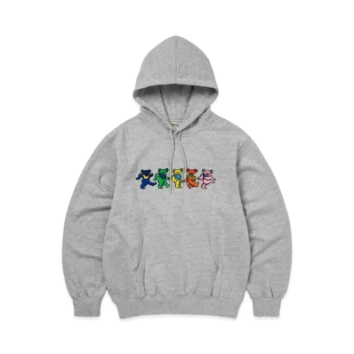 thisisneverthat x Grateful Dead Dancing Bears Hoodie "Heather Grey"