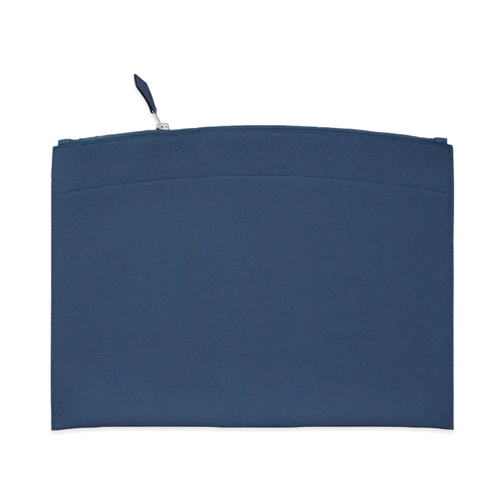 Hermes Bazar Gm Pouch "Blue Brighton"
