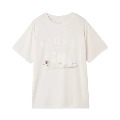 GELATO PIQUE Cool Sensation To The Touch Seal One-Point T-Shirt "Pink"