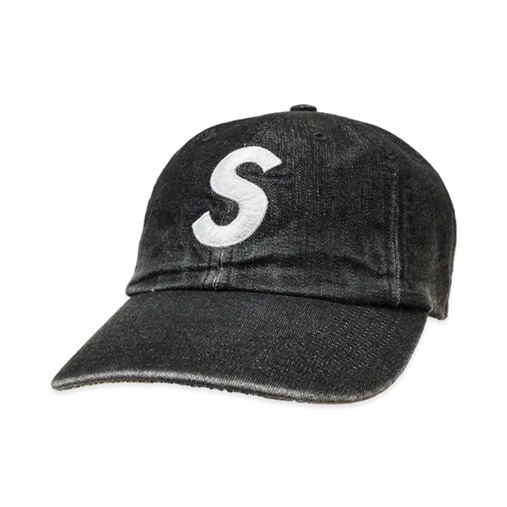 Supreme Cordura Denim S Logo 6-Panel "Black"
