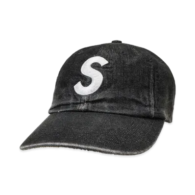 Supreme Cordura Denim S Logo 6-Panel "Black"