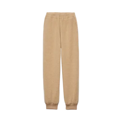 PRADA Women's Fleece Joggers "Beige"