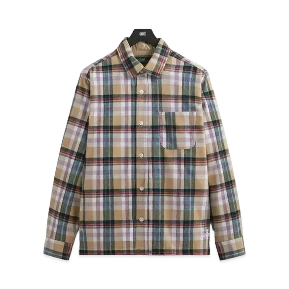Kith Brushed Flannel Ginza Shirt "Canvas"