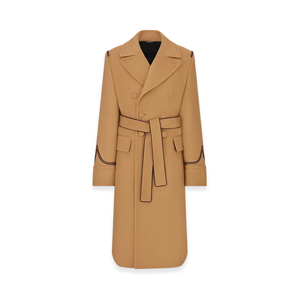 Dior HOMME Double-Breasted Belted Coat "Beige"