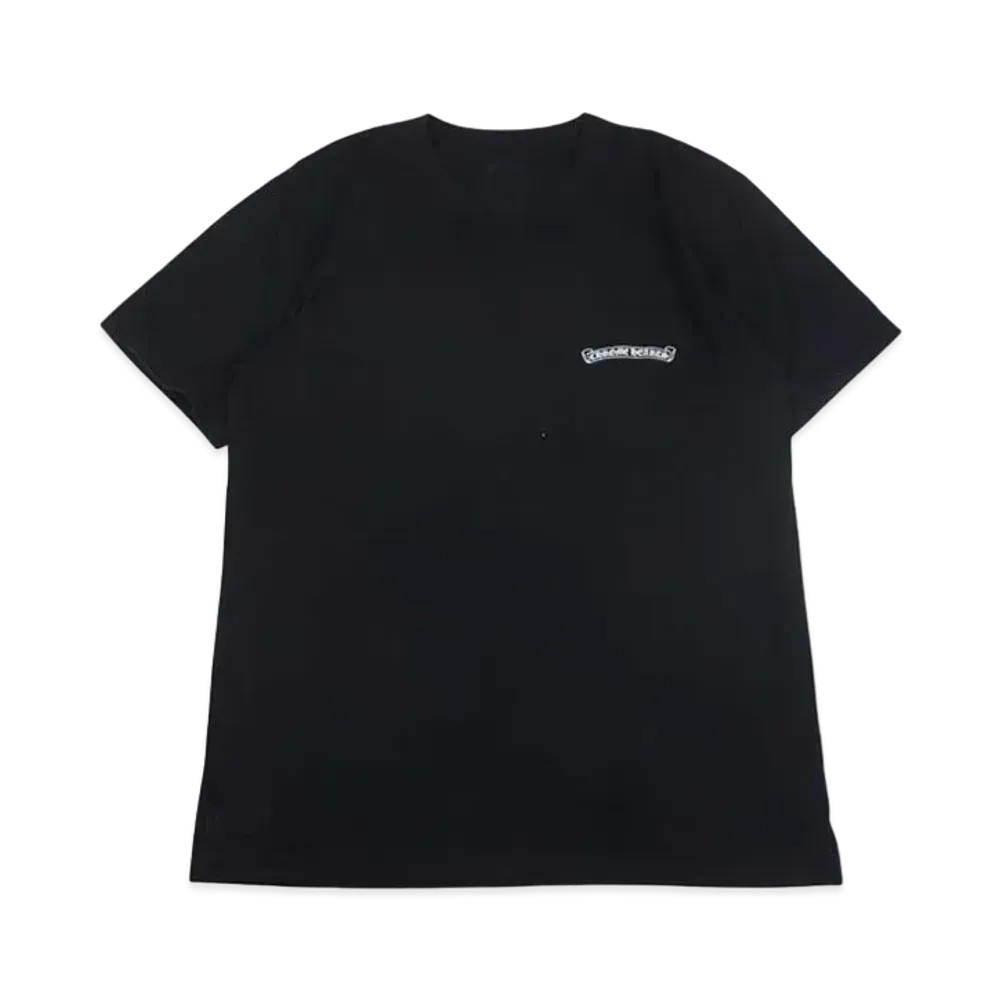 Chrome Hearts Scroll Label Back Arche Logo T-Shirt "Black"