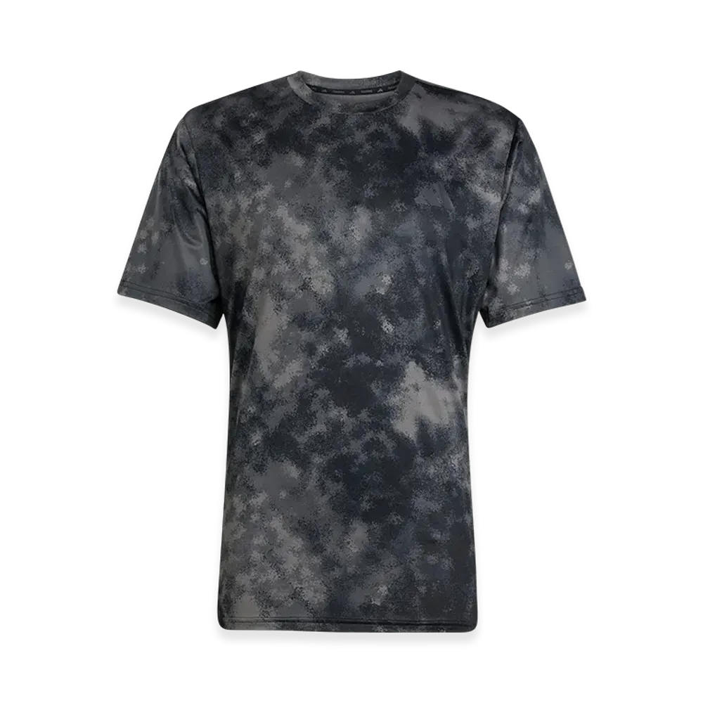 adidas Train Essentials Seasonal All-Over Print T-Shirt "Black"