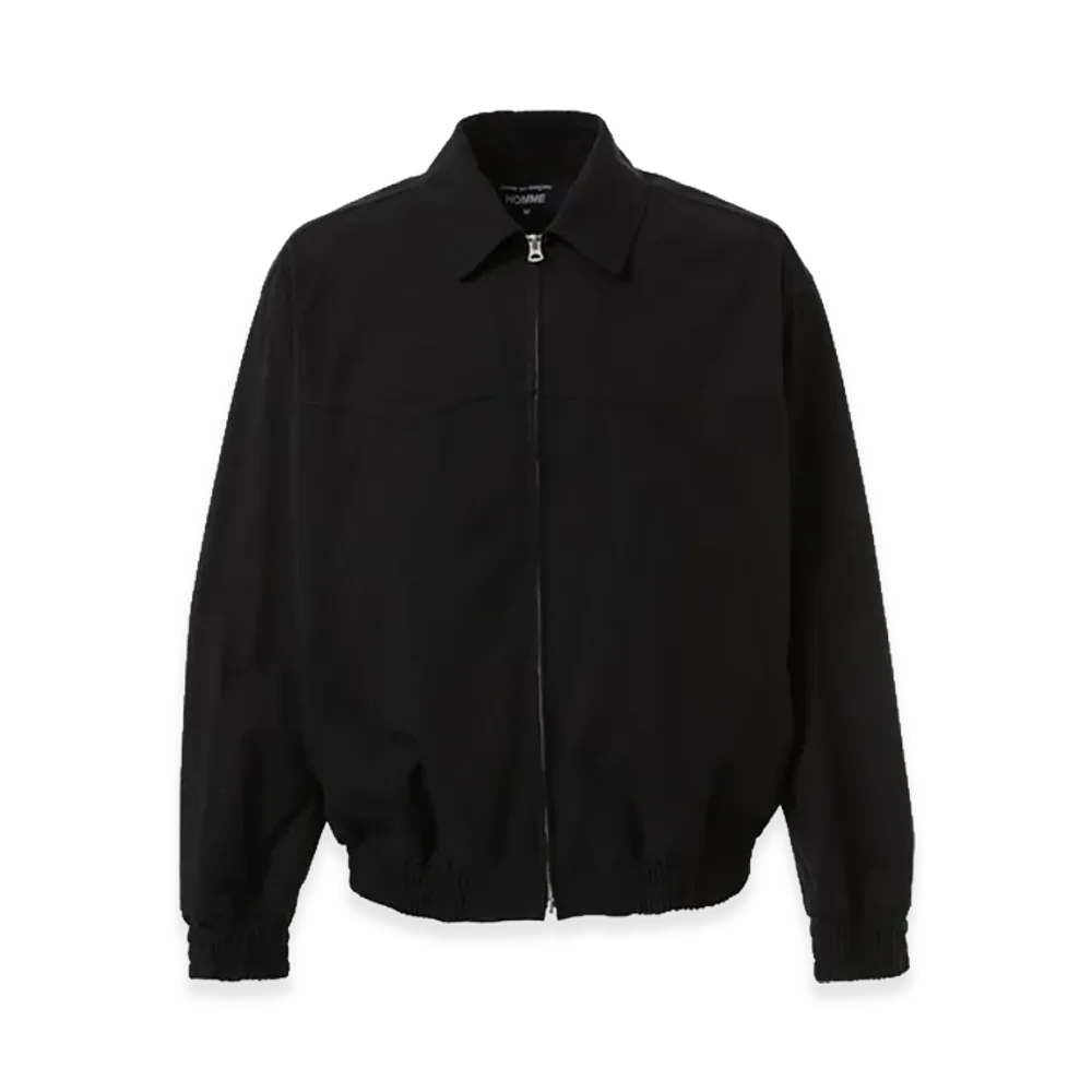 COMME des GARCONS HOMME Cotton Yarn-Dyed Blouson "Black"