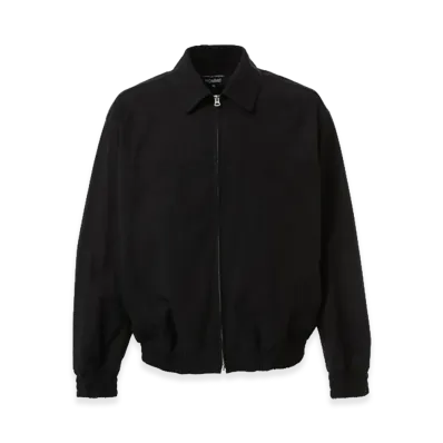 COMME des GARCONS HOMME Cotton Yarn-Dyed Blouson "Black"