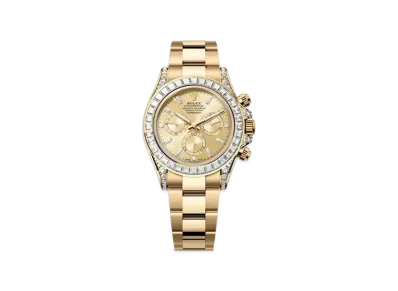 ROLEX Cosmograph Daytona 40mm Oyster Perpetual Diamonds Bezel, Golden Dial with Diamonds "Everose Gold" 126598TBR
