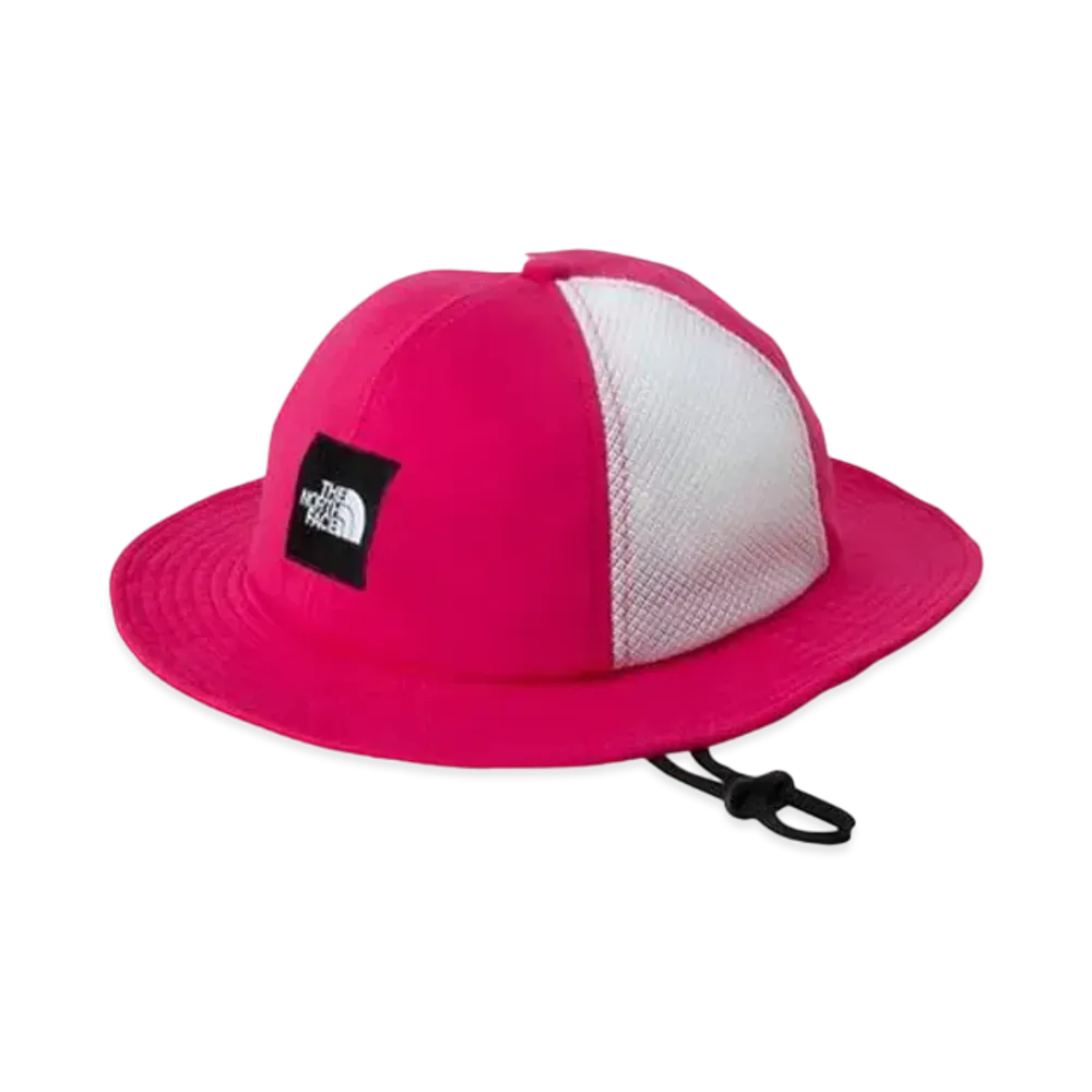 The North Face Kid's Square Logo Mesh Hat "Pink"