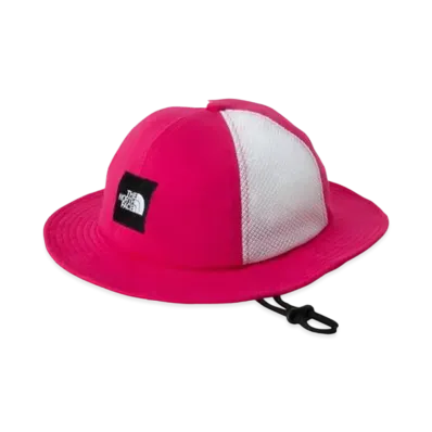 The North Face Kid's Square Logo Mesh Hat "Pink"