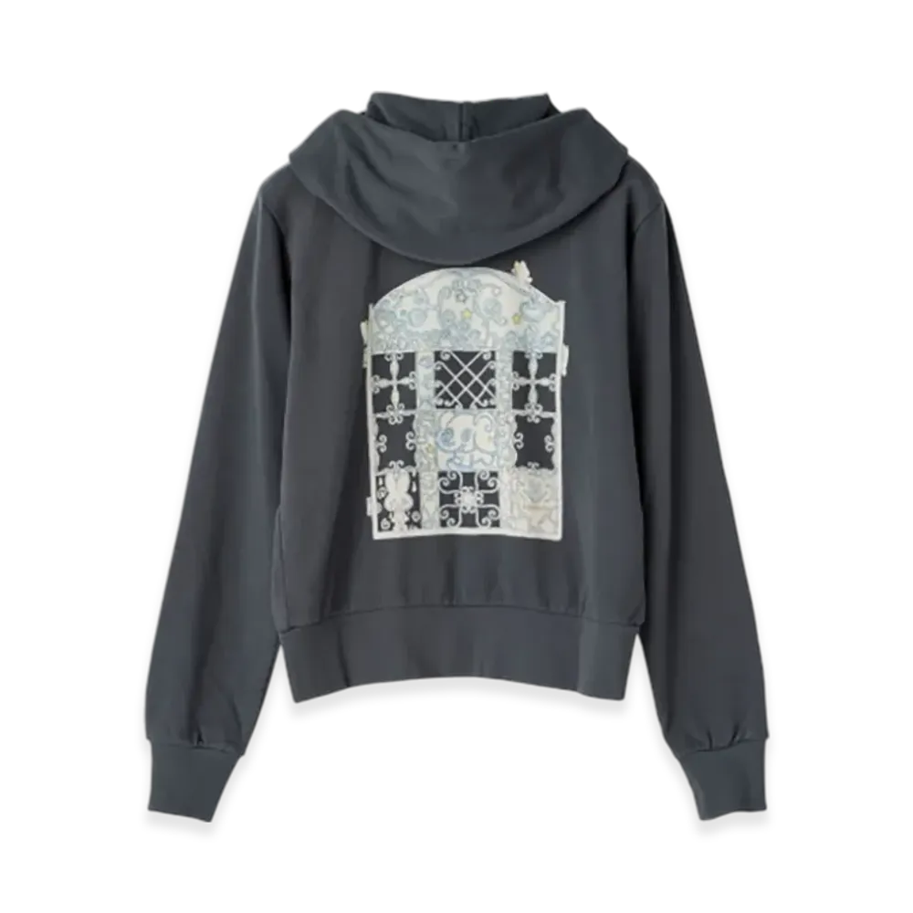 HYSTERIC GLAMOUR Oliwa Short Hoodie "Charcoal Gray"