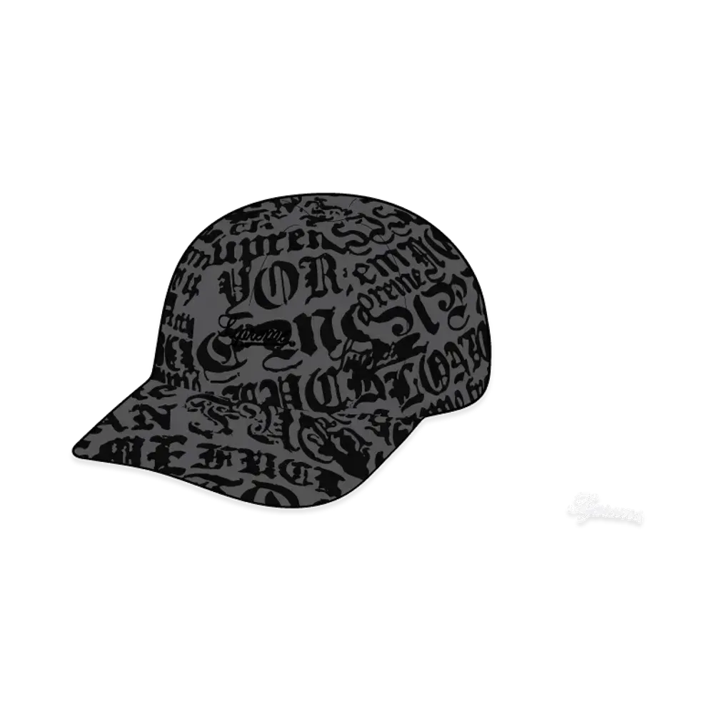 Supreme Cities Jacquard 6-Panel "Black"