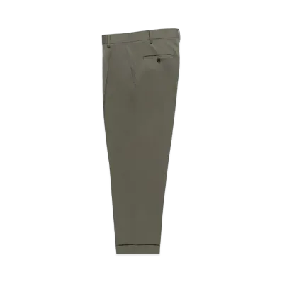 WACKO MARIA x DORMEUIL / Pleated Trousers (Type-1) "Gray Green"