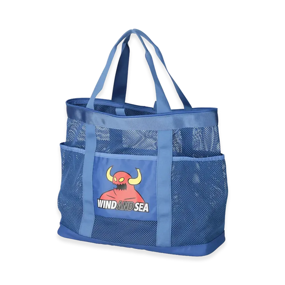 WIND AND SEA x Toy Machine Mesh Tote Bag "Blue"