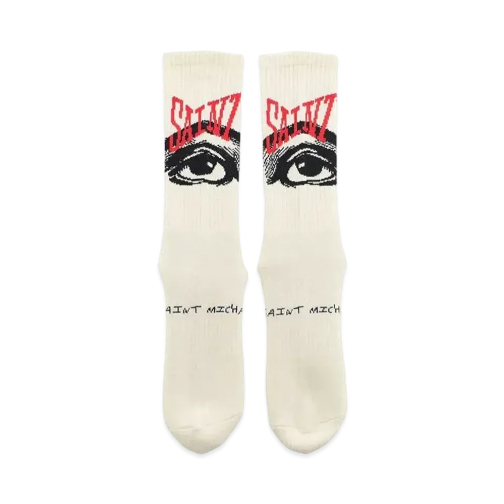 SAINT Mxxxxxx 22SS SOCKS EYES "Ecru"
