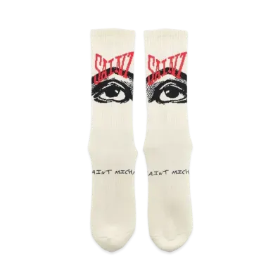 SAINT Mxxxxxx 22SS SOCKS EYES "Ecru"