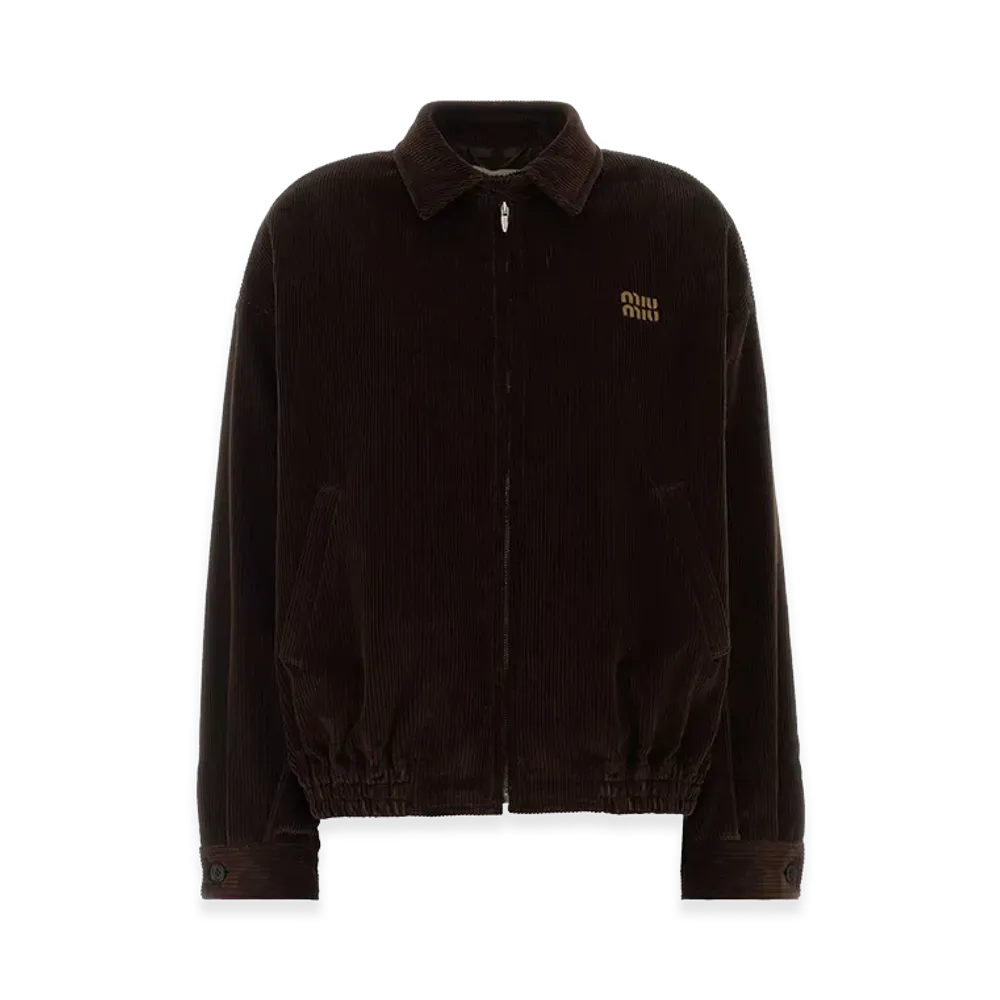 MIU MIU Women's Corduroy Jacket "Brown/Chocolate"