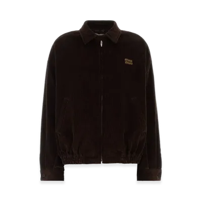 MIU MIU Women's Corduroy Jacket "Brown/Chocolate"