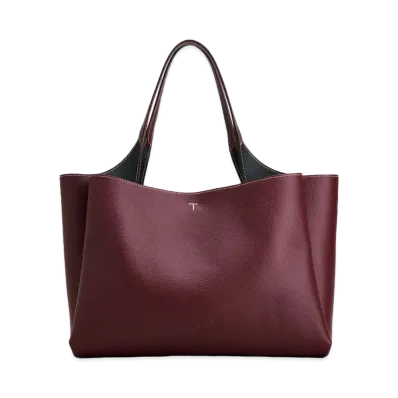 TOD'S Leather Bag Medium "Burgundy"