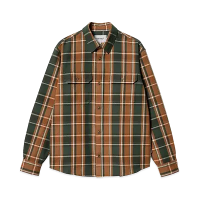 Carhartt Wip L/S Hobart Shirt "Hobart Check,Sycamore Tree"