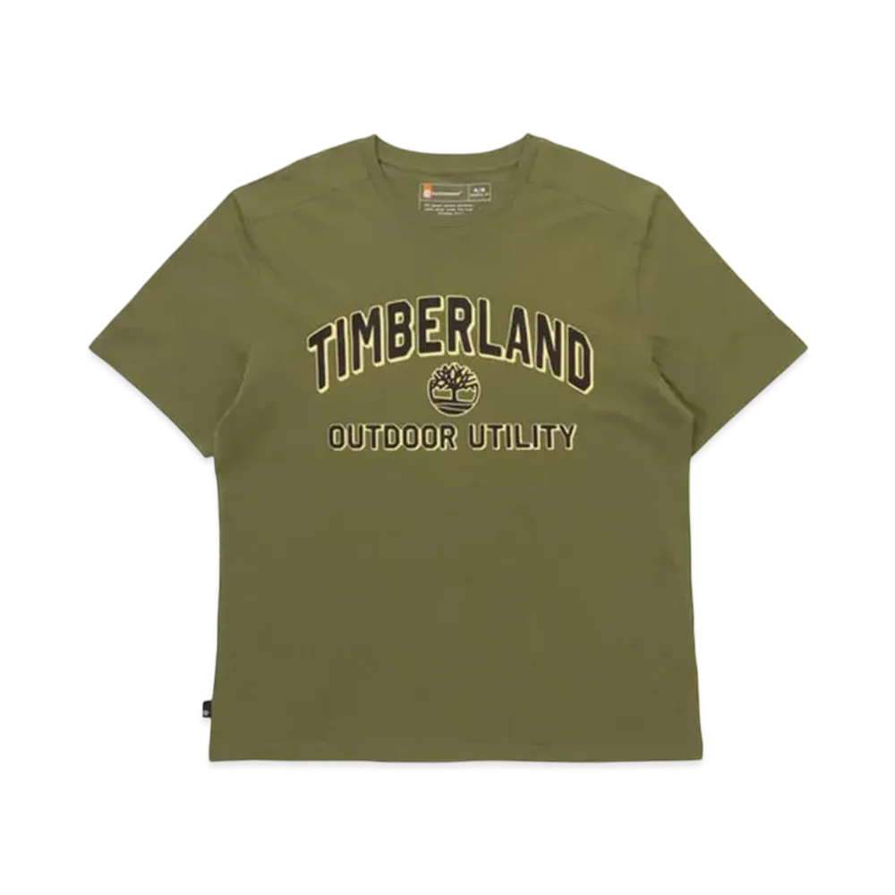 Timberland Men's Short Sleeve Logo Graphic Tee "Sphagnum"