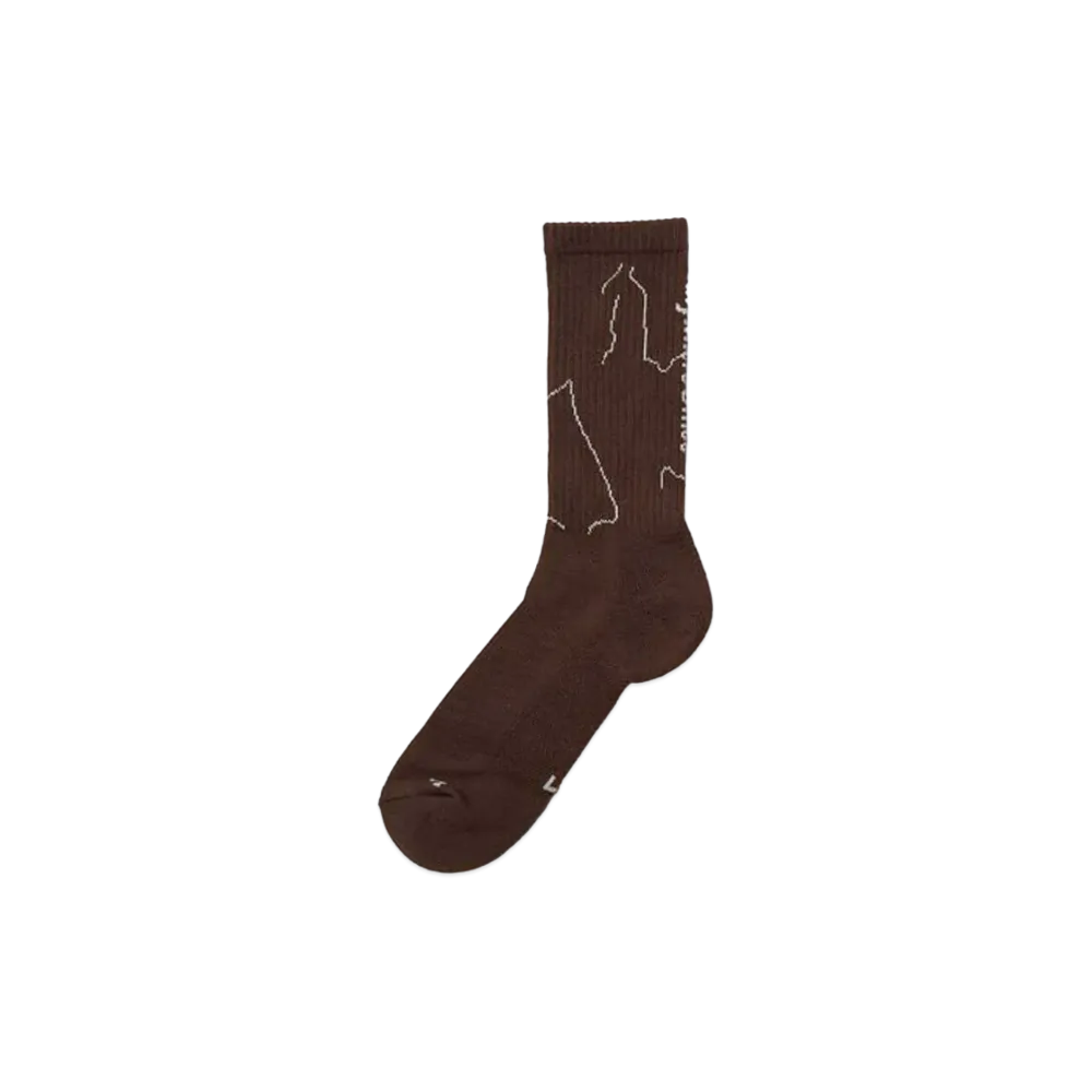 Goldwin x Same Paper Anywhere Office Socks (Unisex) "Brown"