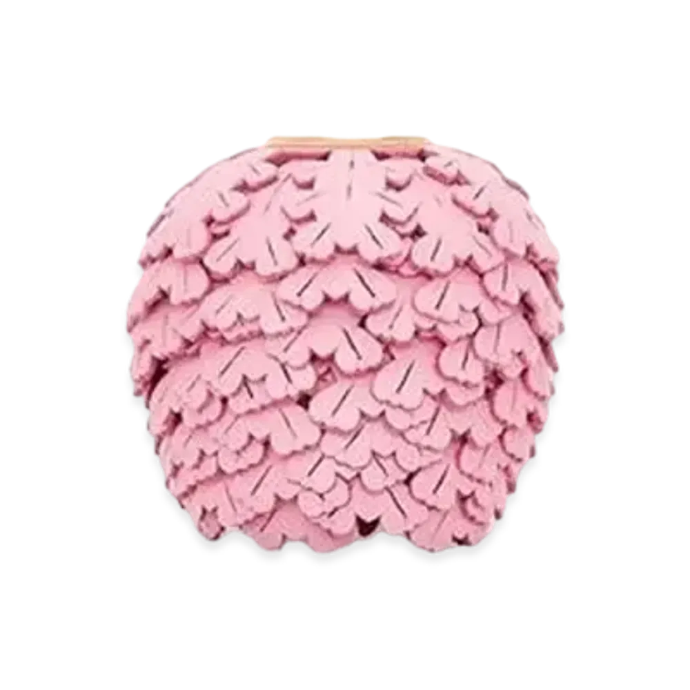 LOEWE Flower Charm In Classic Calfskin "Cotton Candy"