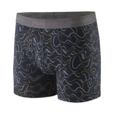 Patagonia Men's Essential Boxer Briefs 3 Inch "Pitch Blue"