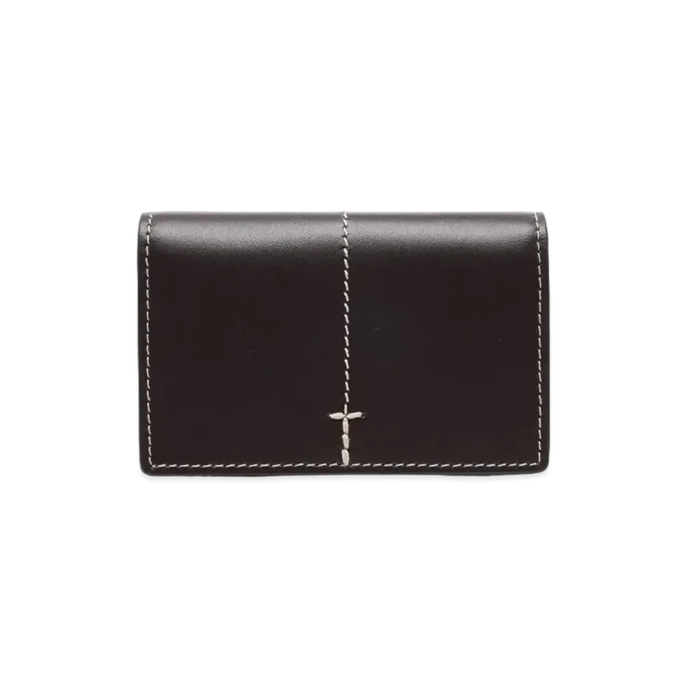 TOD'S Leather Business Card Holder "Black"