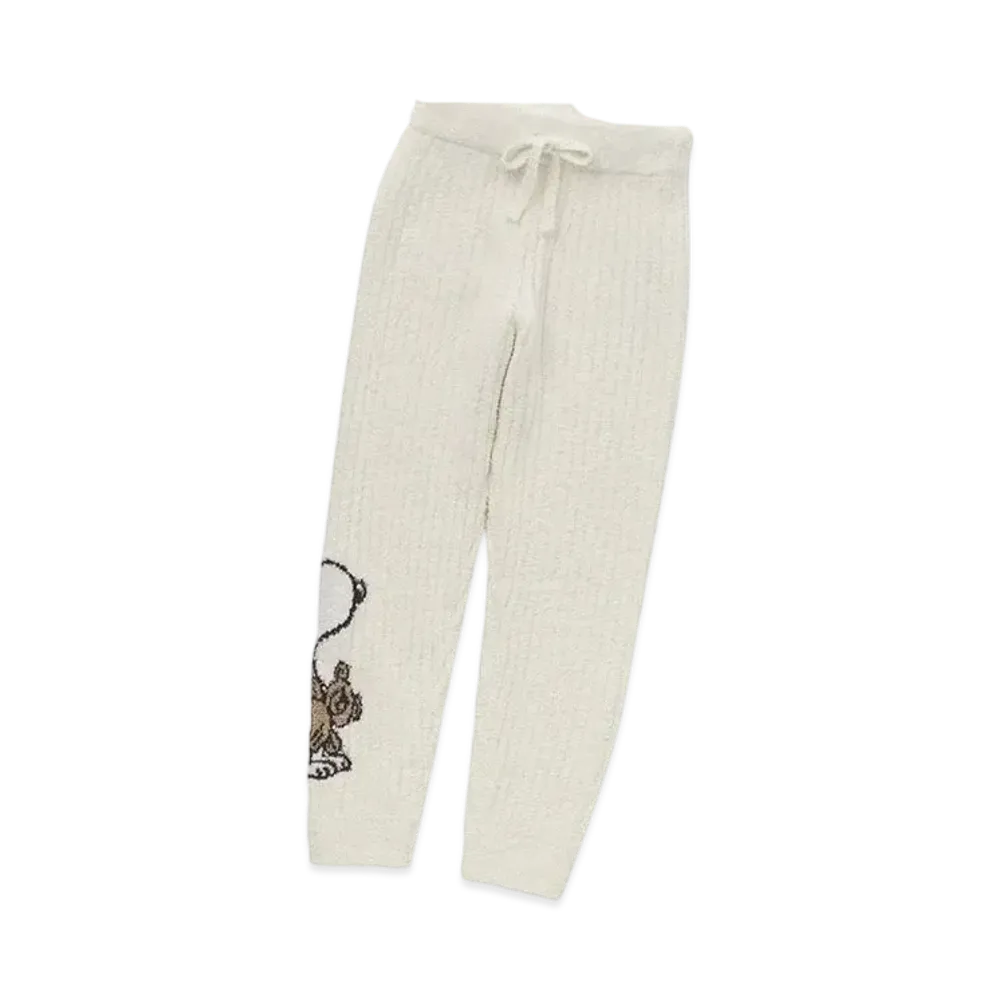 GELATO PIQUE x PEANUTS Junior Snoopy x Bear Jacquard Pullover & Long Pants Set "Off White"