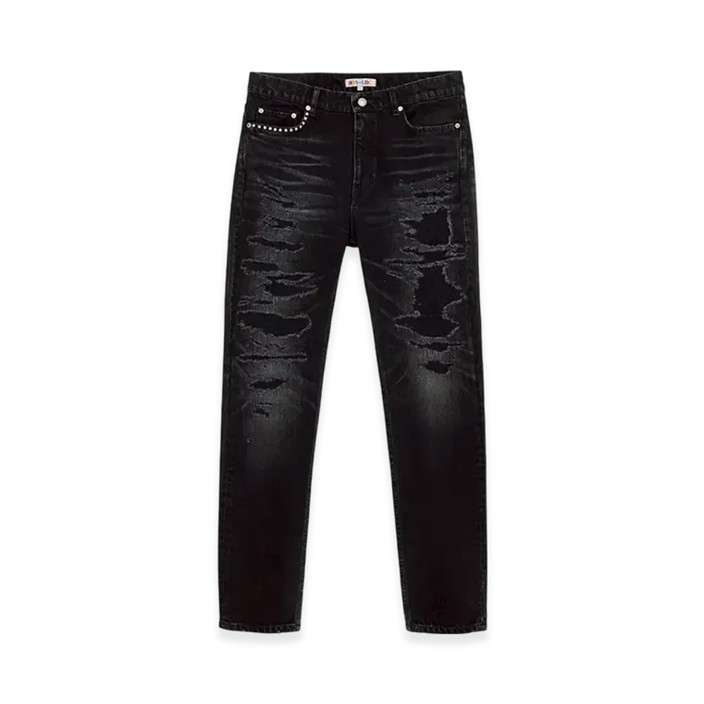 HYSTERIC GLAMOUR x GDC Crash & Repair Denim "Black"