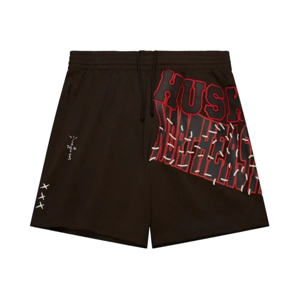 Travis Scott x M&N x Northeastern University Shorts "Brown"