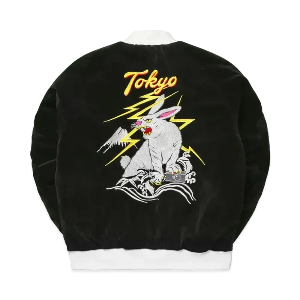 FR2 Velor Souvenir Jacket "Black"