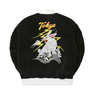 FR2 Velor Souvenir Jacket "Black"