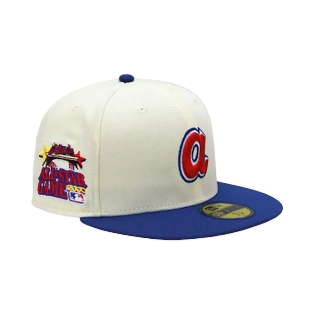 NEW ERA x THE CAP 59Fifty MLB SPACIAL FRAME Atlanta Braves "Chrome/Blue"