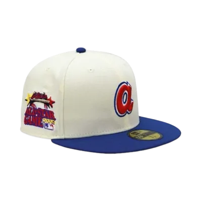 NEW ERA x THE CAP 59Fifty MLB SPACIAL FRAME Atlanta Braves "Chrome/Blue"