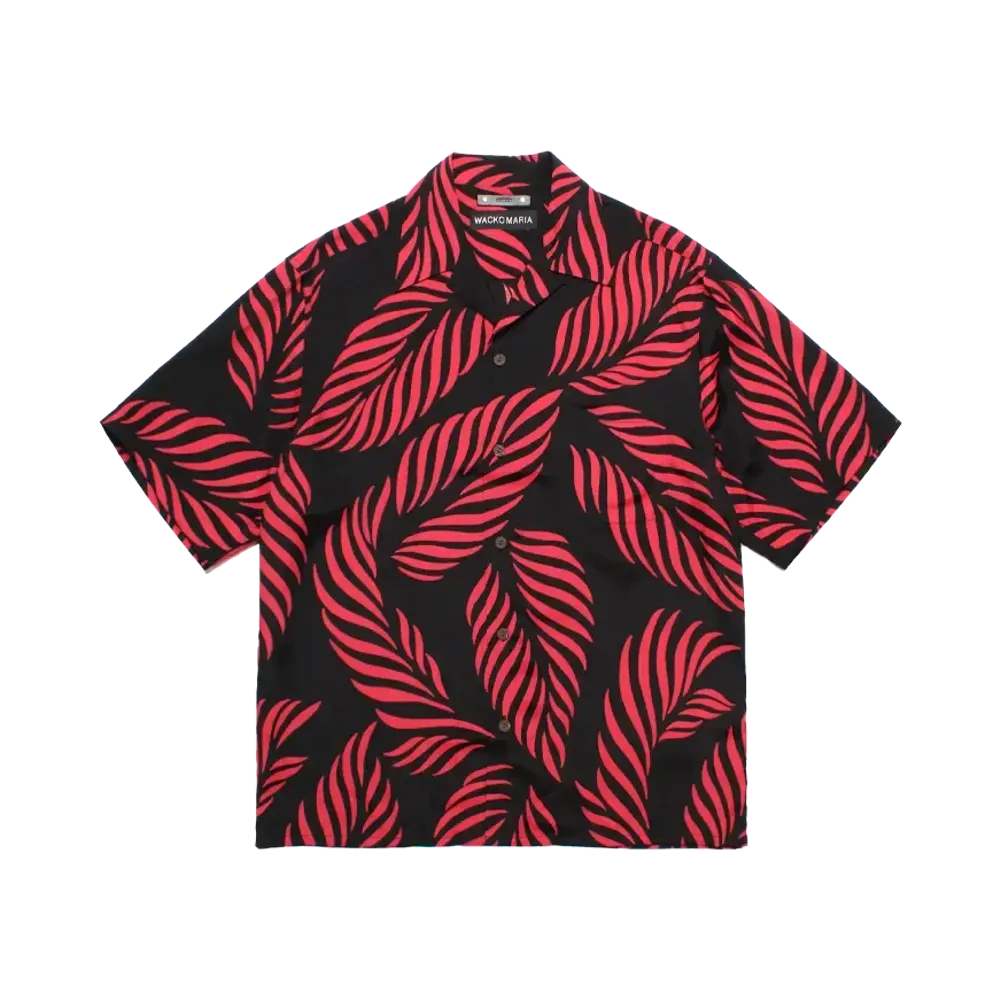 WACKO MARIA x Minedenim Hawaiian Shirt "Black/Red"