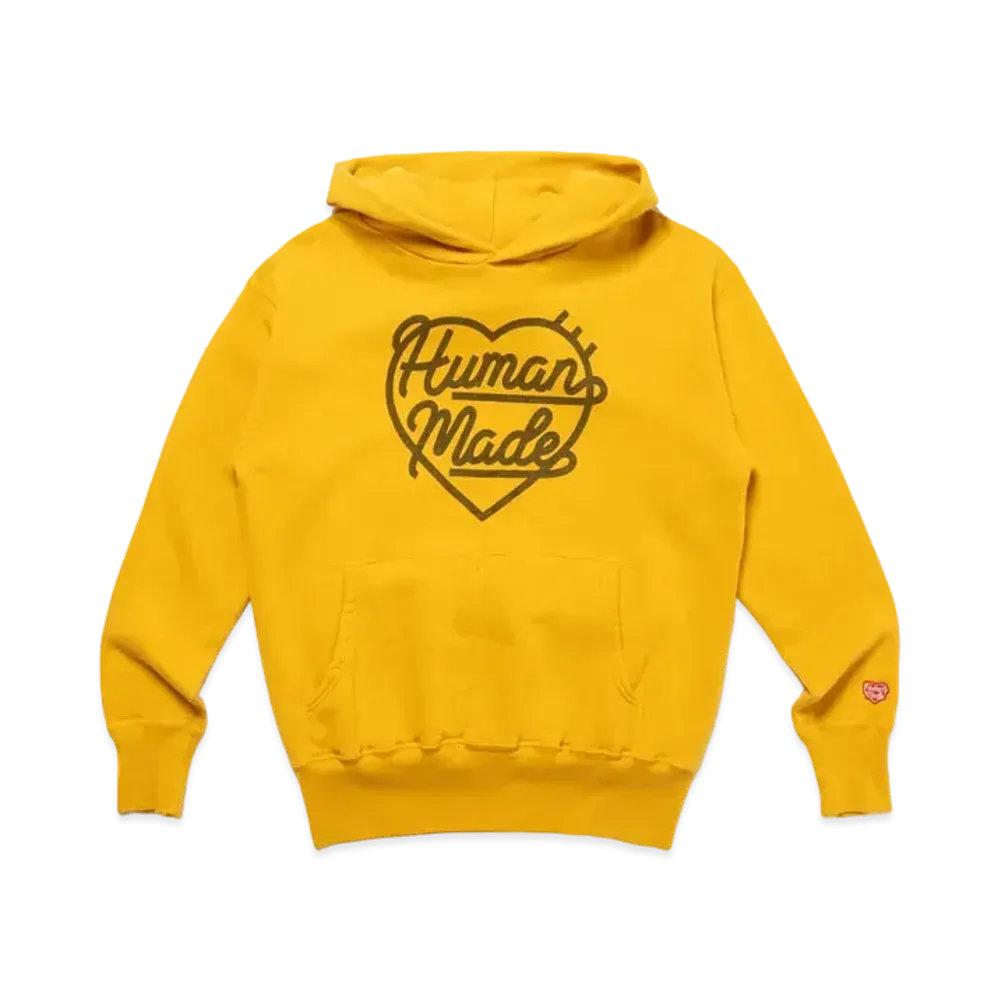 HUMAN MADE Heart Tsuriami Hoodie "Yellow"