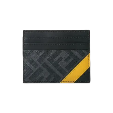 FENDI Fabric Card Case "Gray"