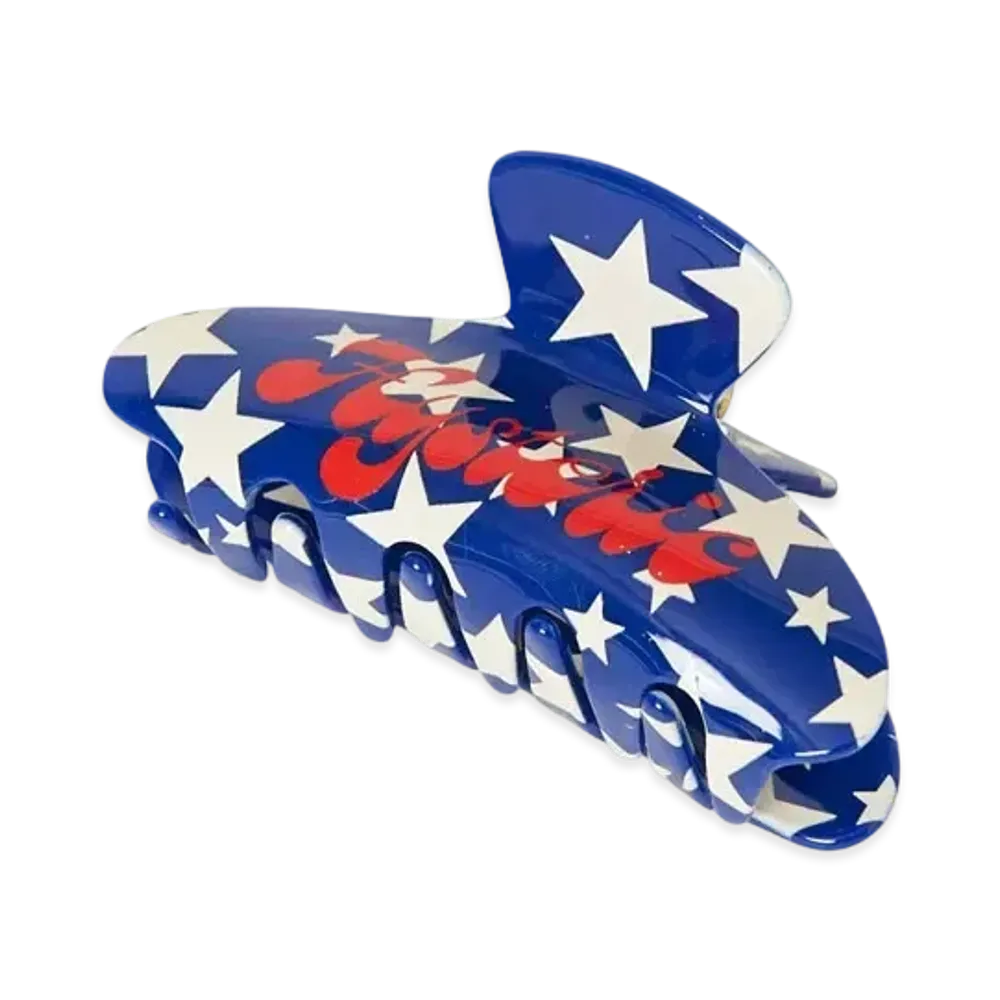 HYSTERIC GLAMOUR Classic Star Pattern Hair Clips "Blue"